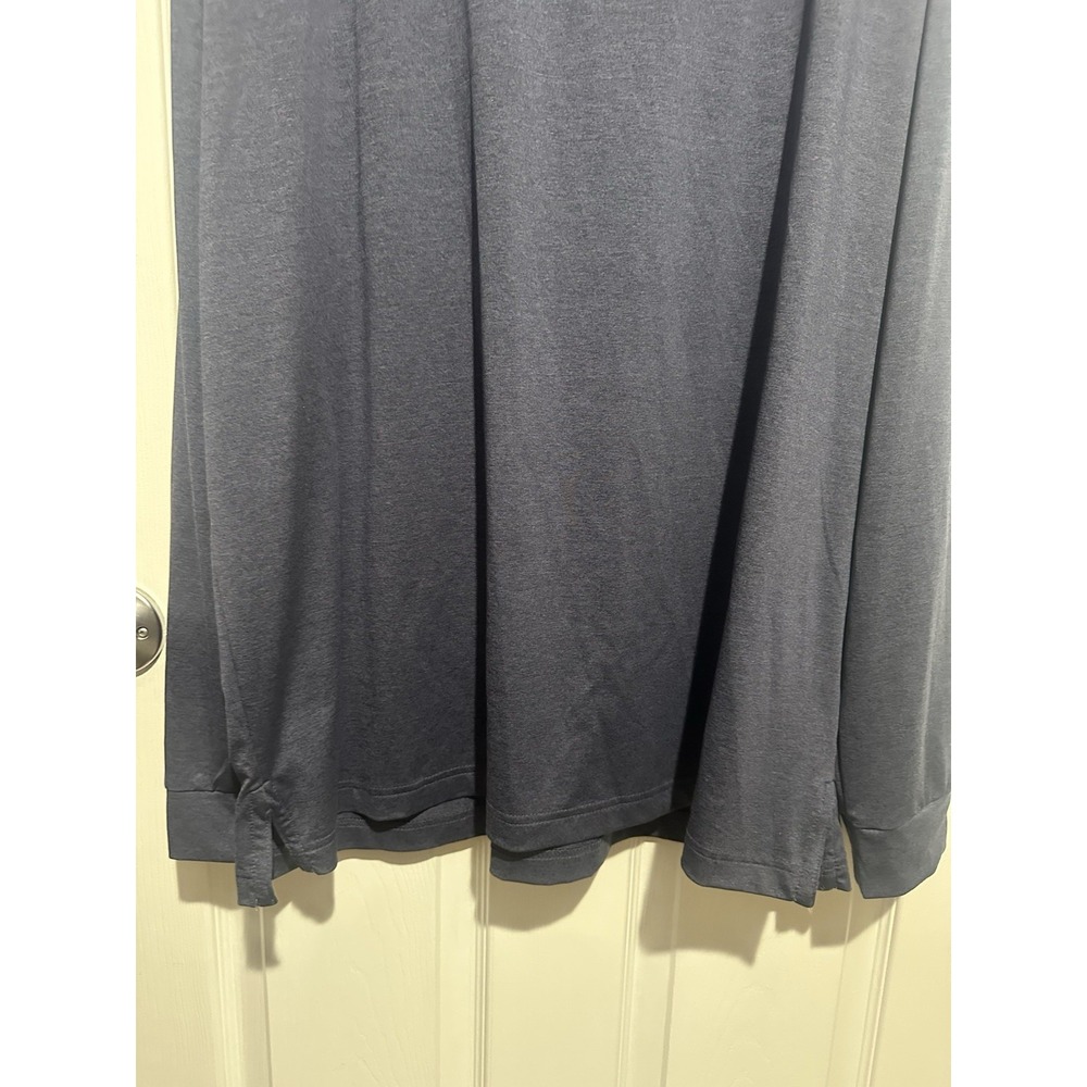 Rhoback The Big Easy Long Sleeve Performance Polo Blue XXL - Picture 3 of 9